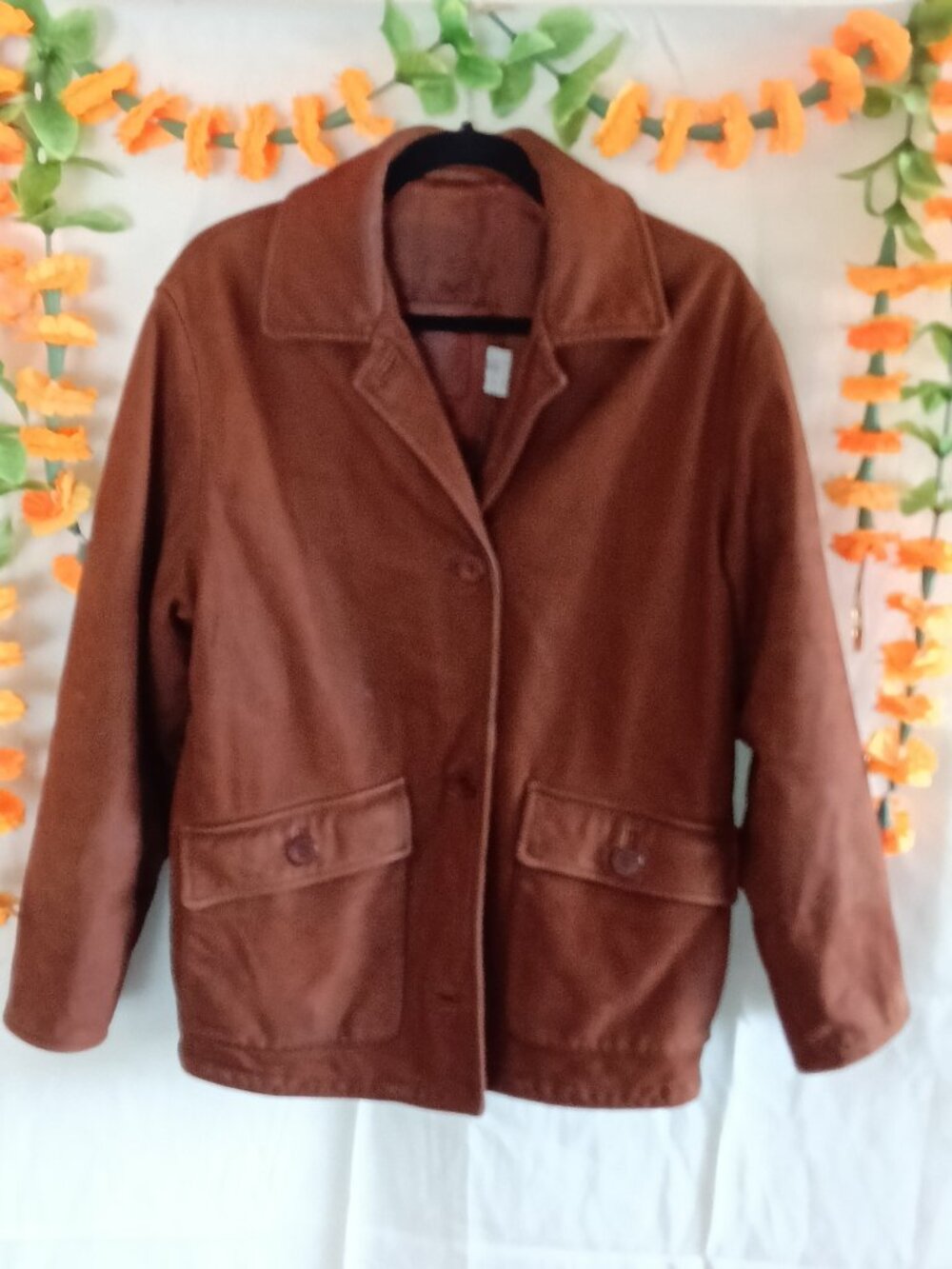 Vintage Coach Leather Blazer Coat Made in Italy- Unisex Small / Women's M/L